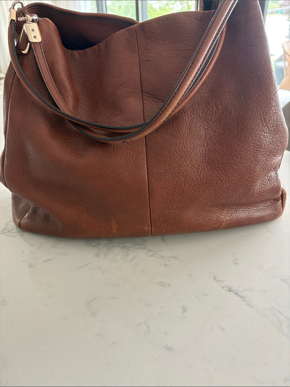 Coach Chestnut Brown Leather Shoulder Hobo